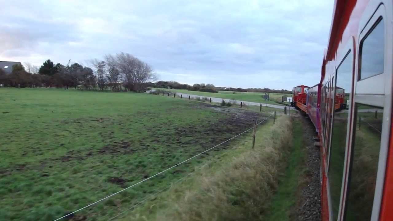Inselbahn Langeoog: Fahrt zum Hafen