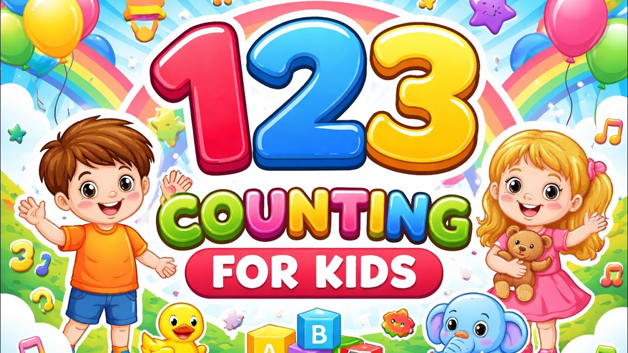 🍭 Learn Numbers and Counting 1 to 10 | Nursery Rhymes for Kids 