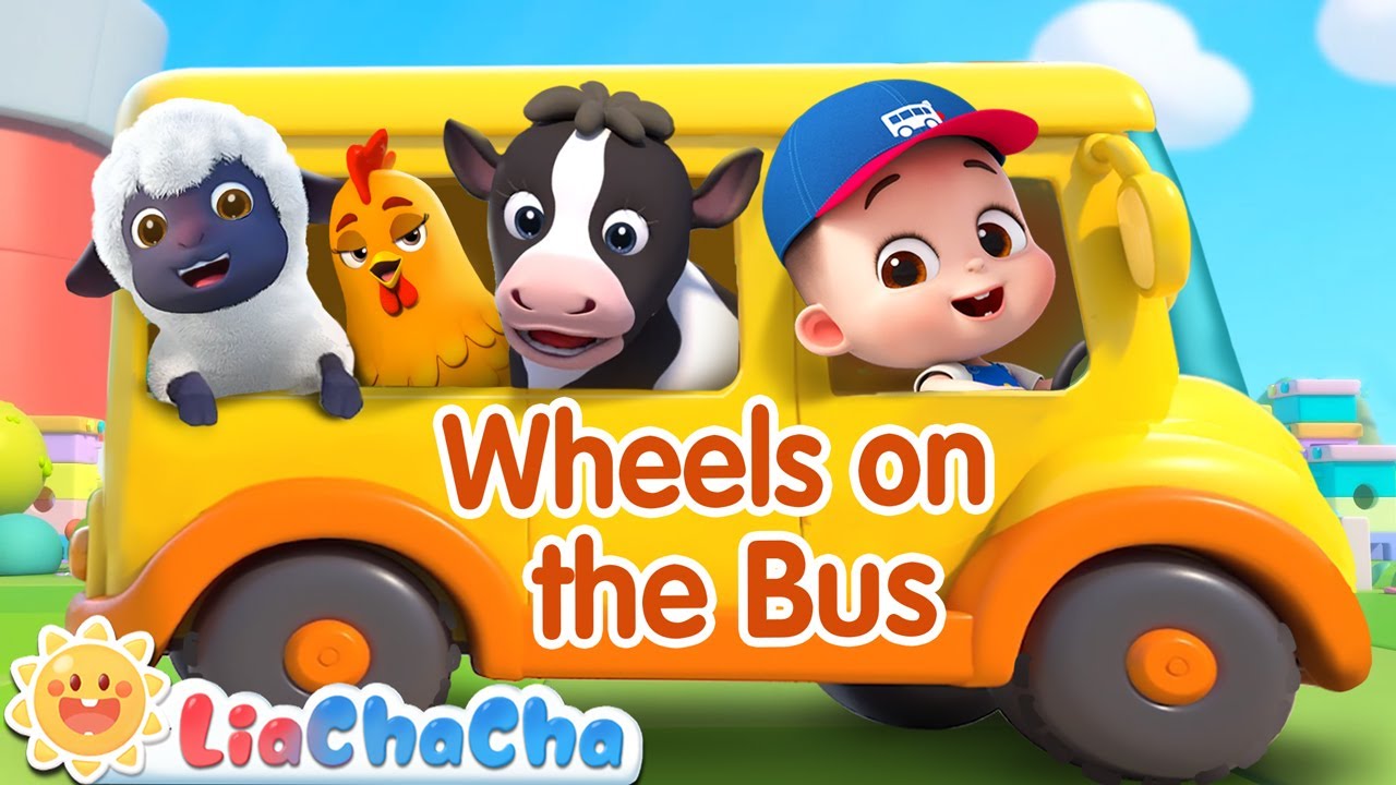 Wheels on the Bus (Farm Animals Version) | EP59 | LiaChaCha Nursery Rhymes & Baby Songs