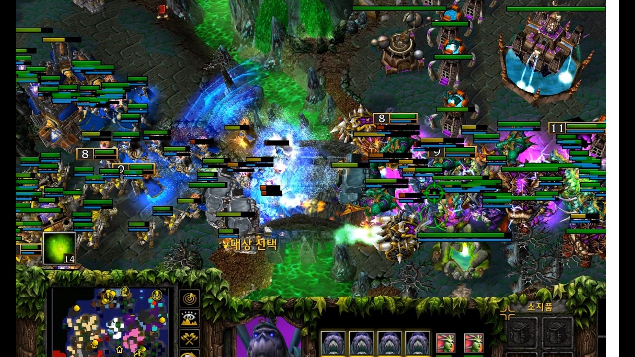 Warcraft Legacies 16P Human vs Illidari, The Great War! New feature of Naga