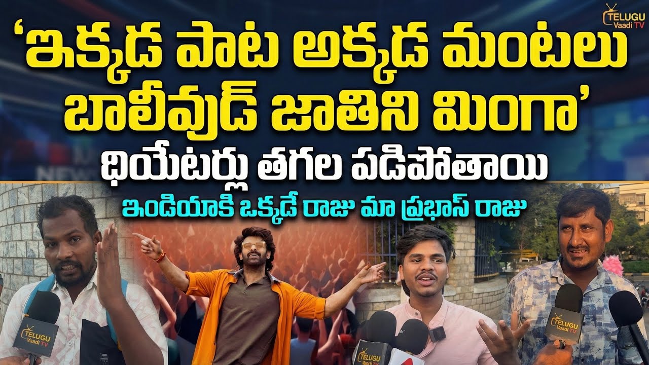 Raja Saab Rebel Saab Song Public Reaction | Prabhas Mass Craze Explosion | Telugu Vaadi TV