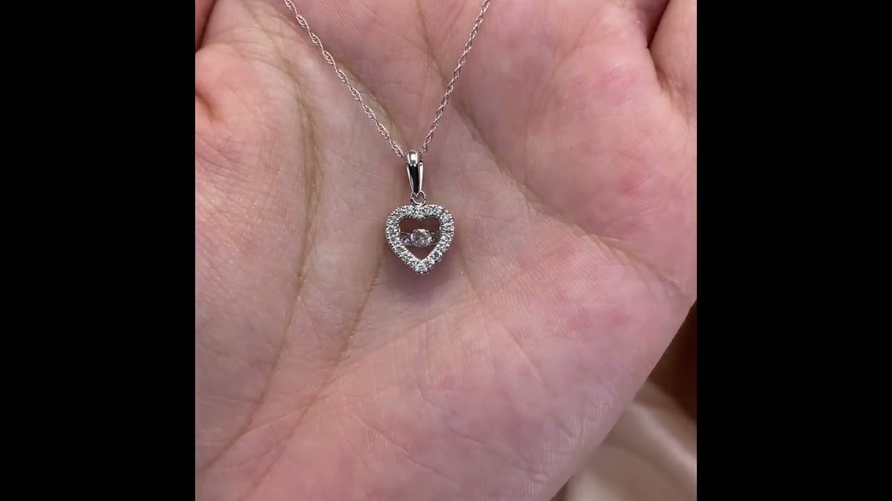 Rhythm of Love Diamond Heart Necklace