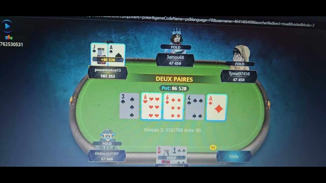 Pesantunicor13 admirez le bots de pmu poker en action tapis avec rien il touche chaque river mdr 