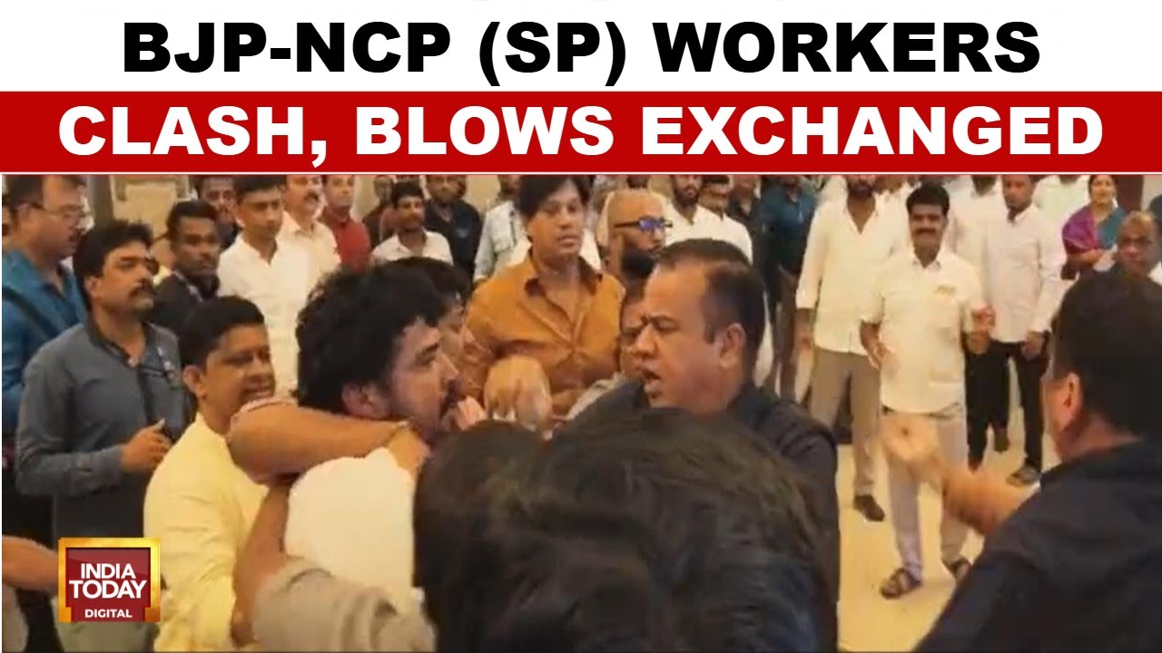 BJP, NCP-SP MLAs Clash: Supporters Brawl Outside Maharashtra Legislature | India Today News