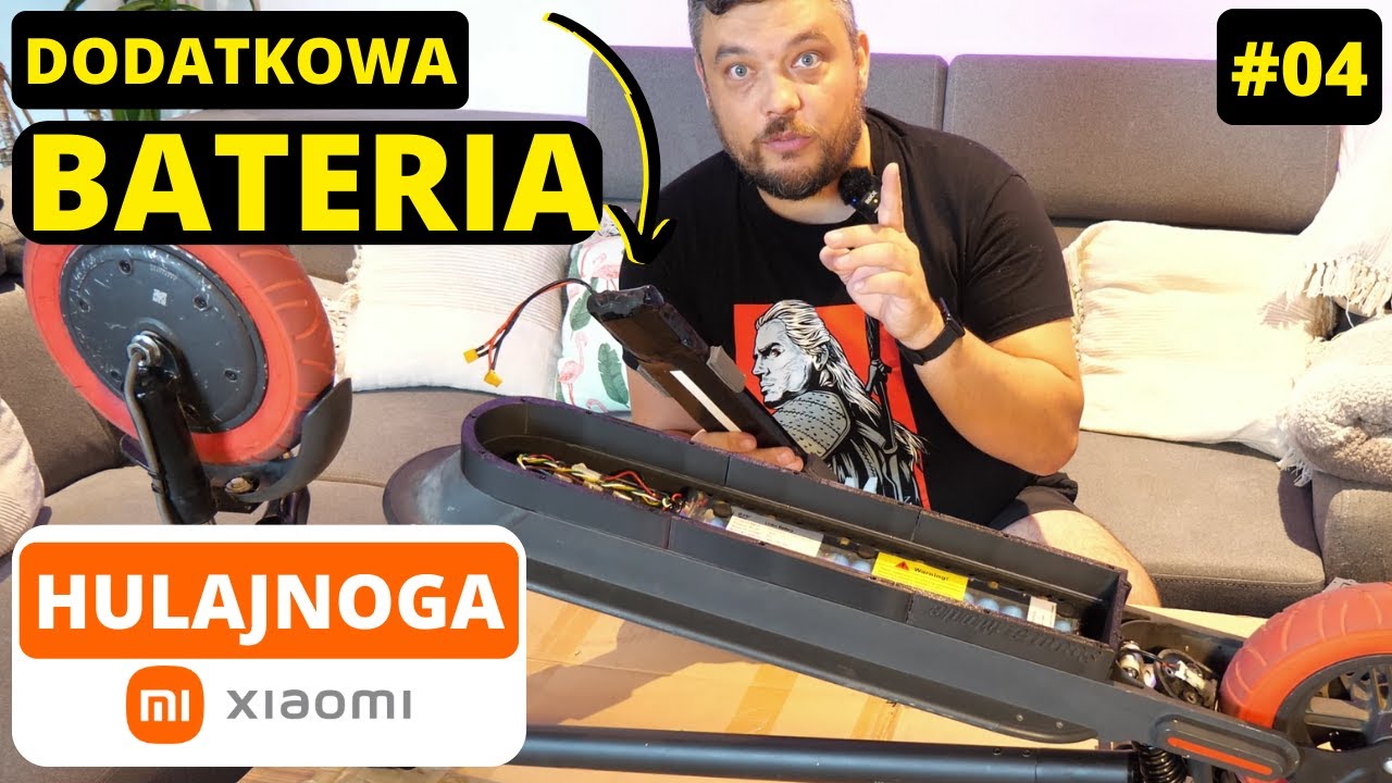 Hulajnoga Xiaomi M365 #04 instalacja dodatkowej baterii