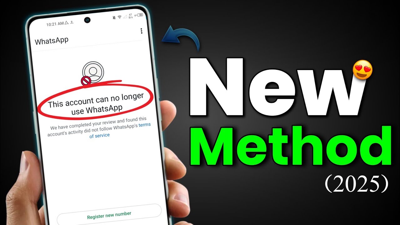 Unban New Working Method 2025 | This account can no longer use Whatsapp Problem New Solution 2025