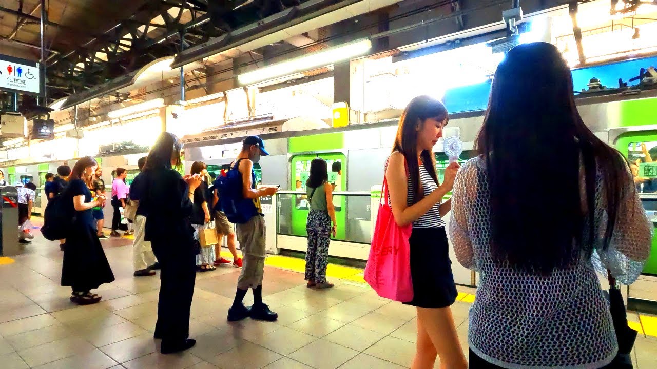 恵比寿駅構内を散策！山手線、湘南新宿ライン(Japan Walking around Ebisu Station)