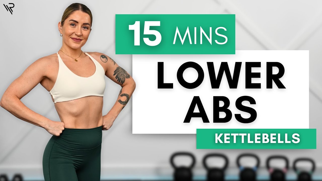 15 Min Lower Abs Kettlebell Workout | Strengthen & Tone Your Core