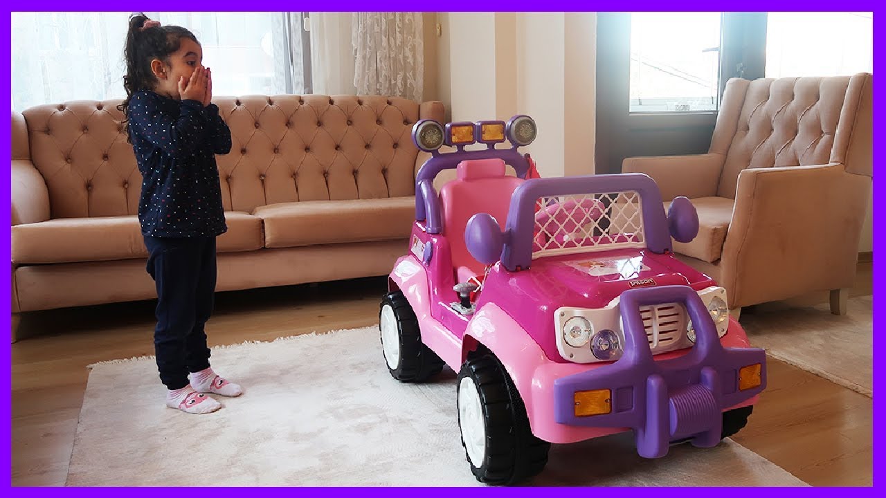 Prenses Akülü Arabası Artık Rüya'nın! Dayısından Sürpriz Hediye. Son Model Prenses Akülü Araba!