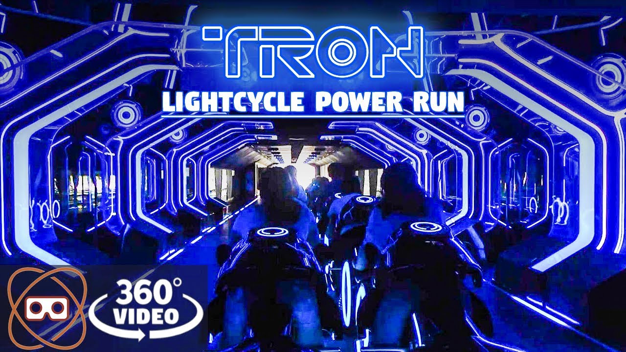 [5K 360] TRON Bike Ride - Shanghai Disneyland - Full 360 POV
