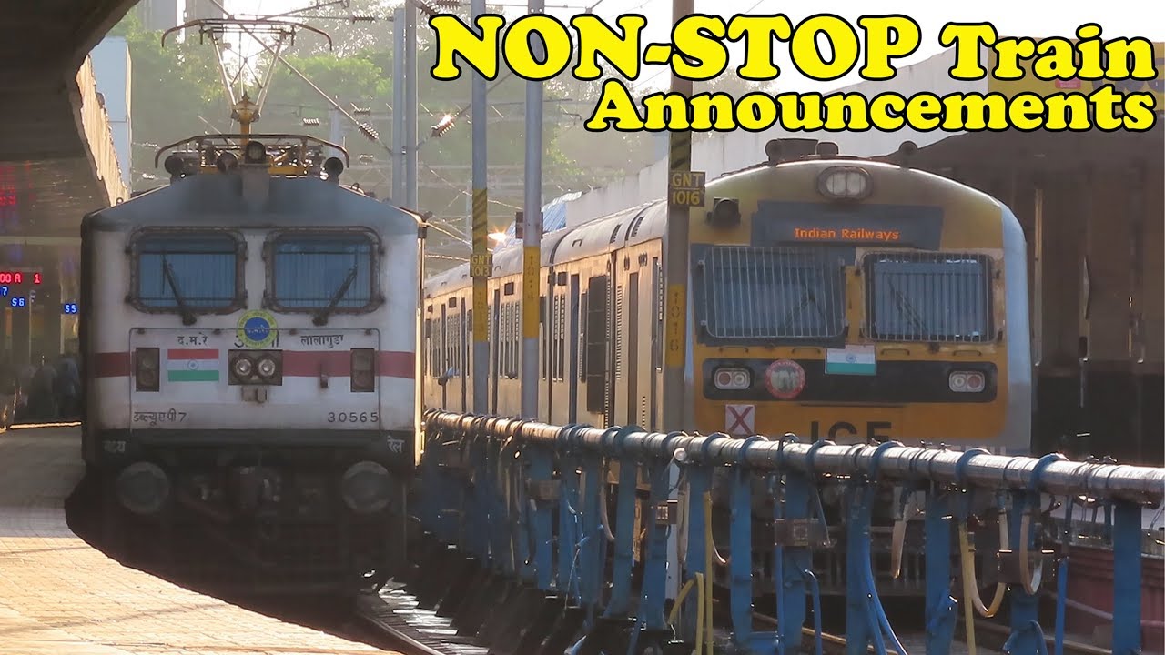 [ 10 In 1 ] Guntur + Vijayawada + Tenali | Melodious Train Announcements | Indian Railways
