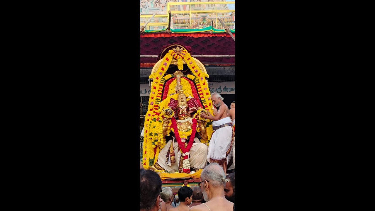 ஸ்ரீ வீரராகவர் தை கருடசேவை கோபுர தரிசனம் திருவள்ளூர்.