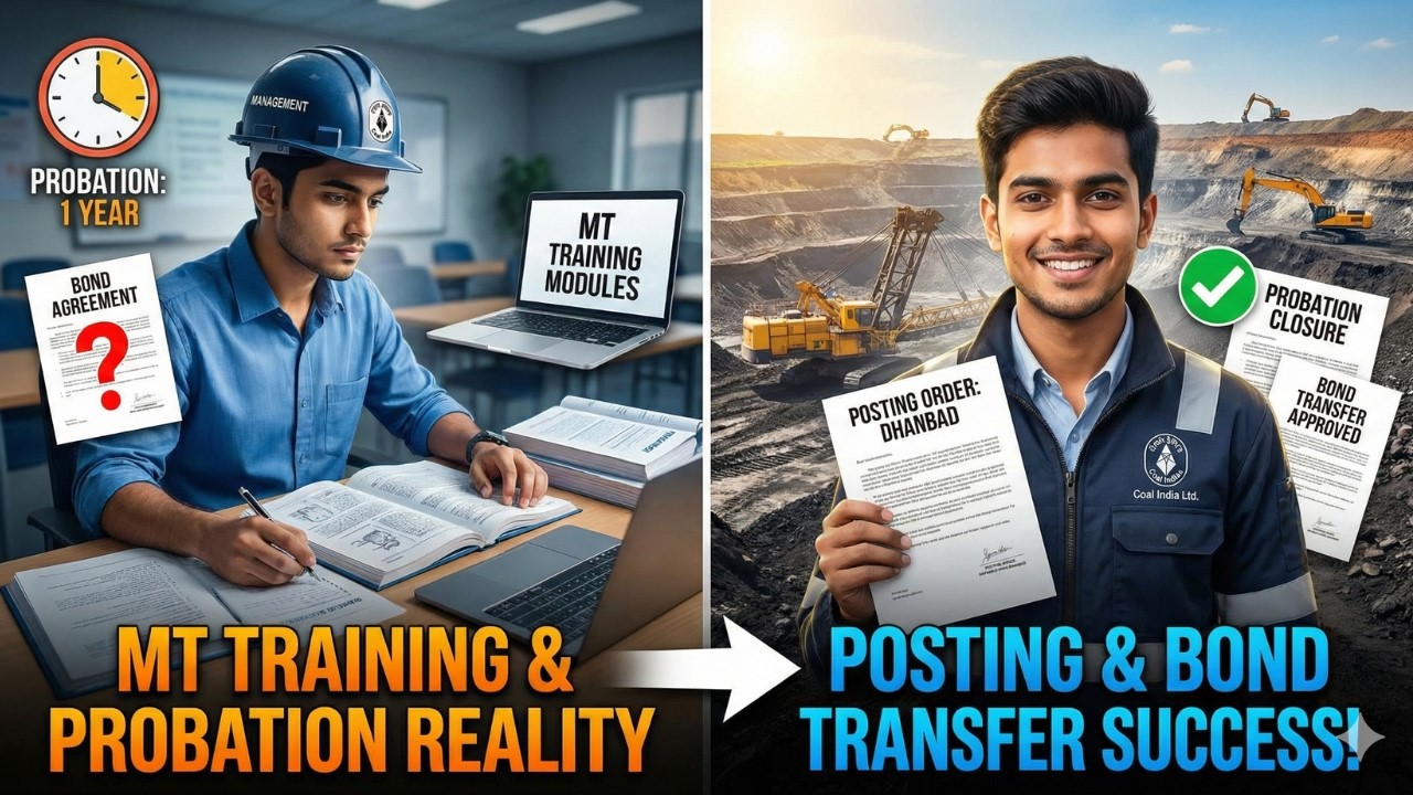 Coal India MT Training to Final Posting: Complete Probation Closure & Bond Transfer Guide 2026