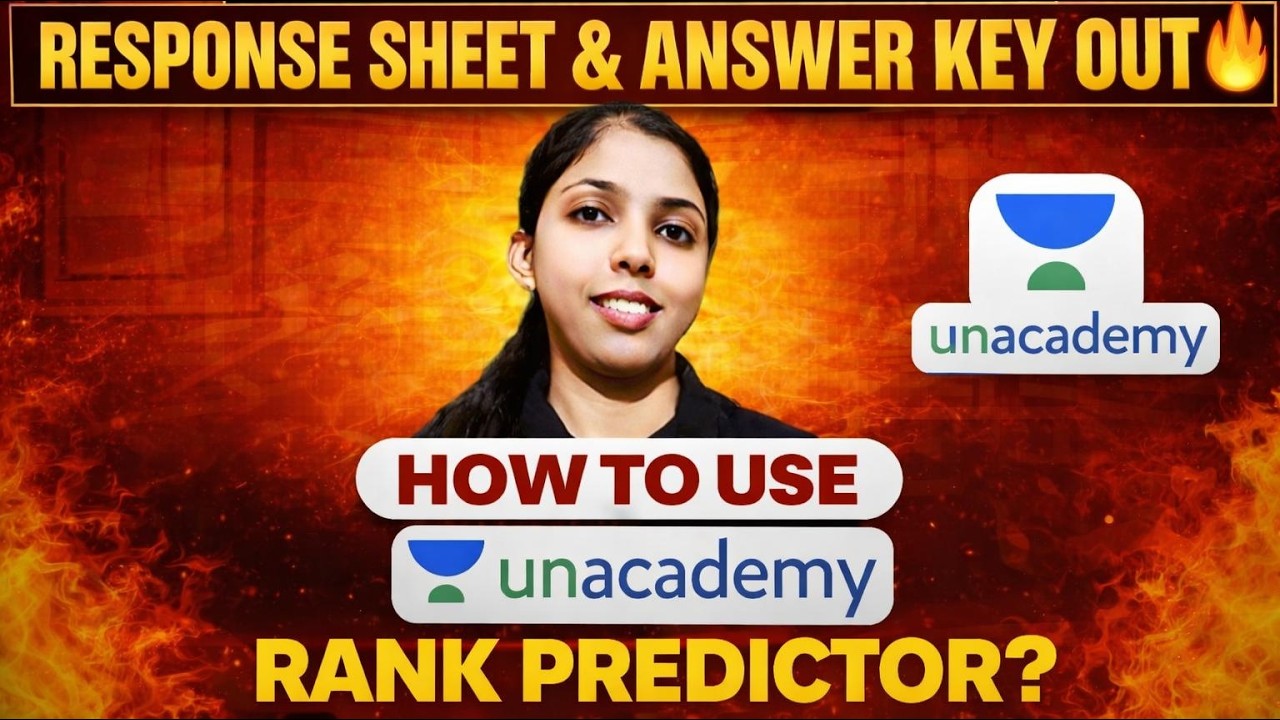 GATE 2026 Response Sheet Is OUT! India's Best Rank Predictor Is LIve Now | Only On Unacademy!