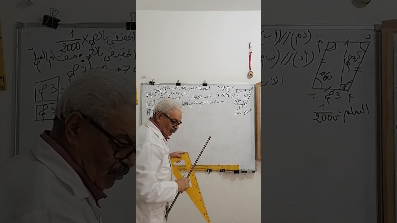بناء متوازي الاضلاع بمعرفة زاوية و ضلع و ارتفاع (السيزيام 2022 مسالة3ج1)