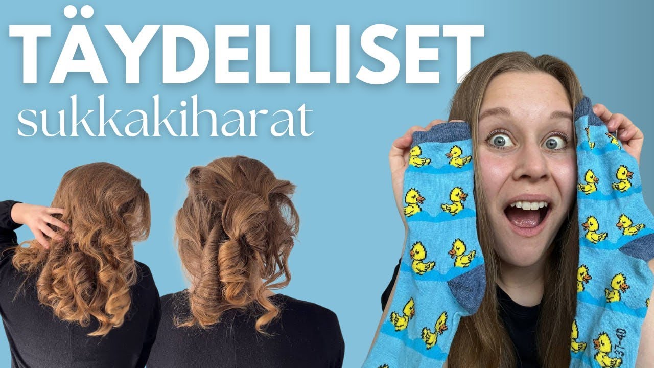 Omaan päähän sukkakiharat? | 4 tapaa kiharoihin, vinkit & tutoriaali