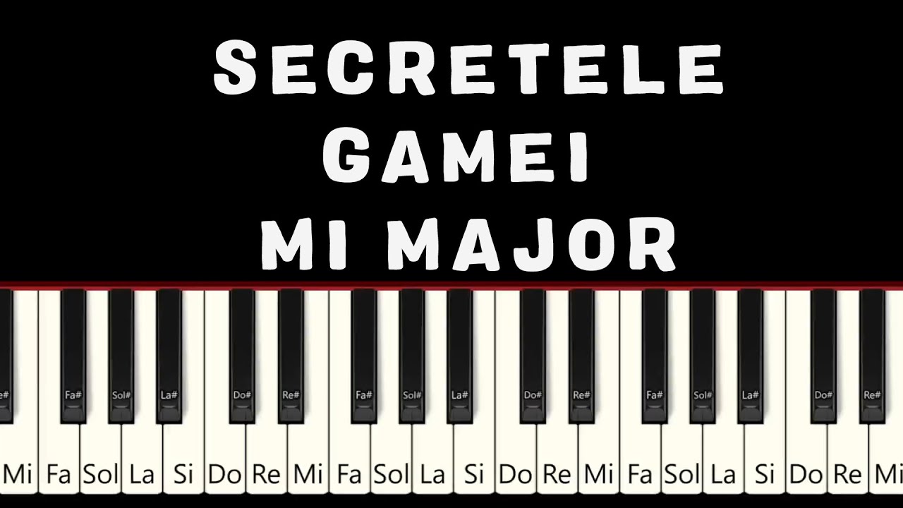 Care sunt NOTELE si ARPEGIUL lui Mi MAJOR?