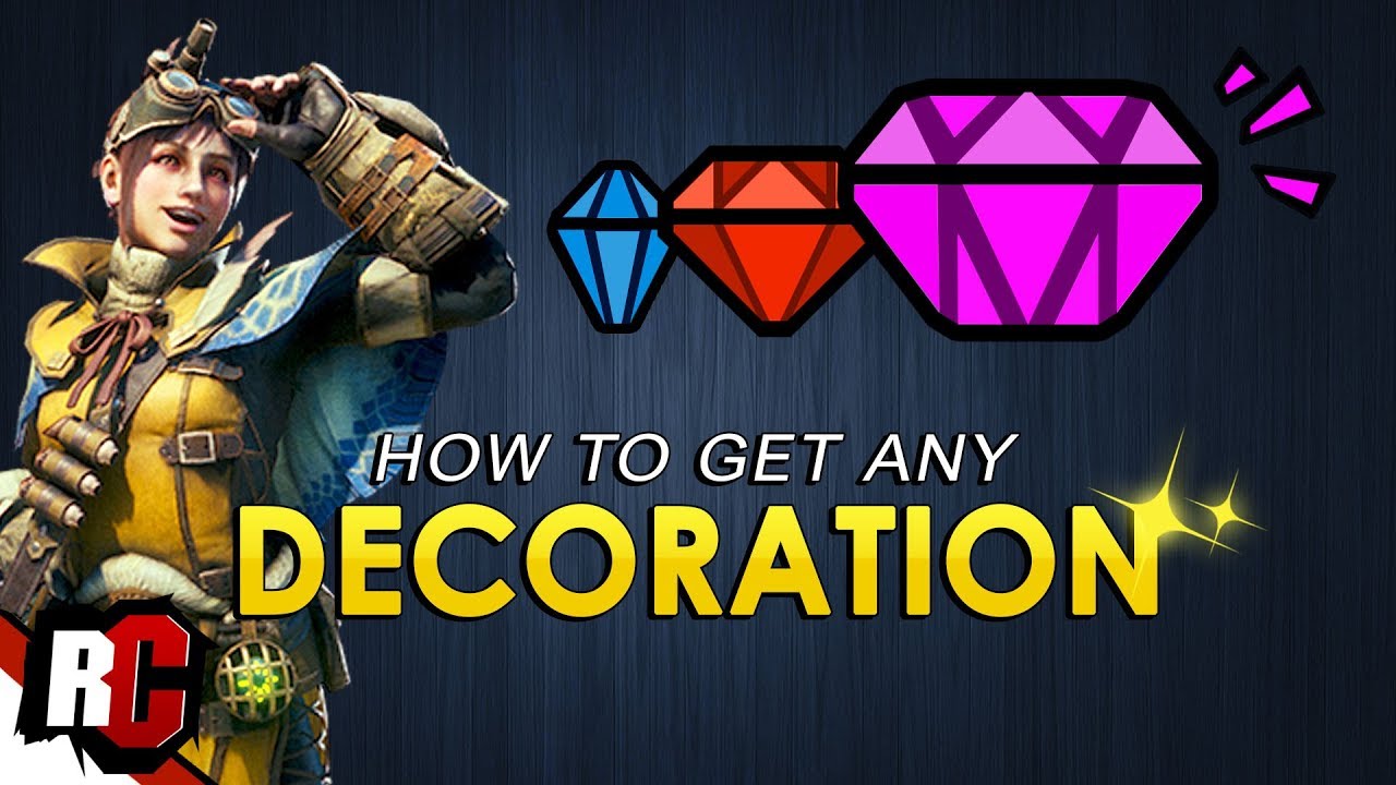 Melding Exploit / How to get the Best DECORATIONS  | Monster Hunter World (Sniping Decorations)