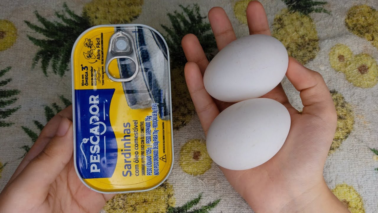 MISTURE 1 SARDINHA COM 2 OVOS E NÃO VAI MAIS QUERER CARNE NO ALMOÇO OU JANTAR PRONTO EM MINUTOS