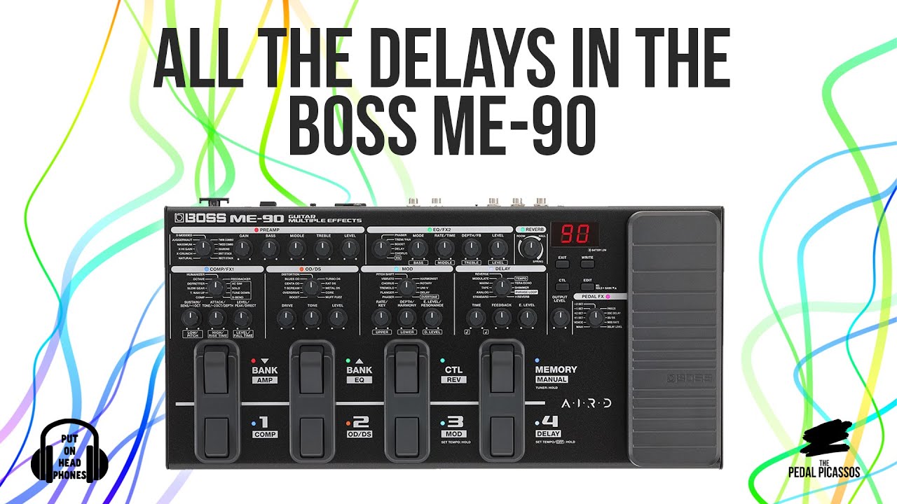 All the modulation effects in the Boss ME 90
