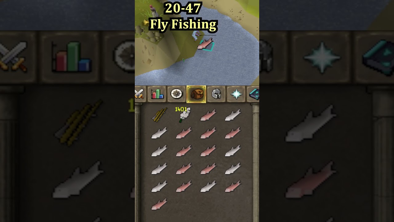 Краткое руководство по рыбалке 99 #osrs #shorts