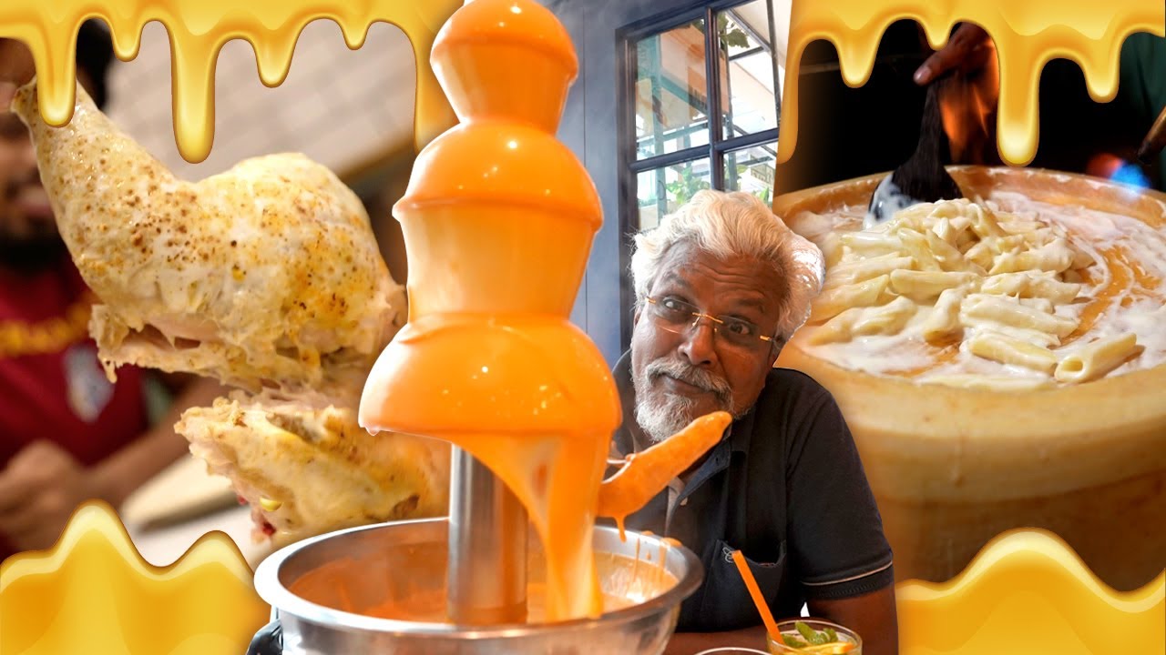 Dad tries Cheese Burst Dishes of Chennai 🧀| Cheeeesy Vlog 😋