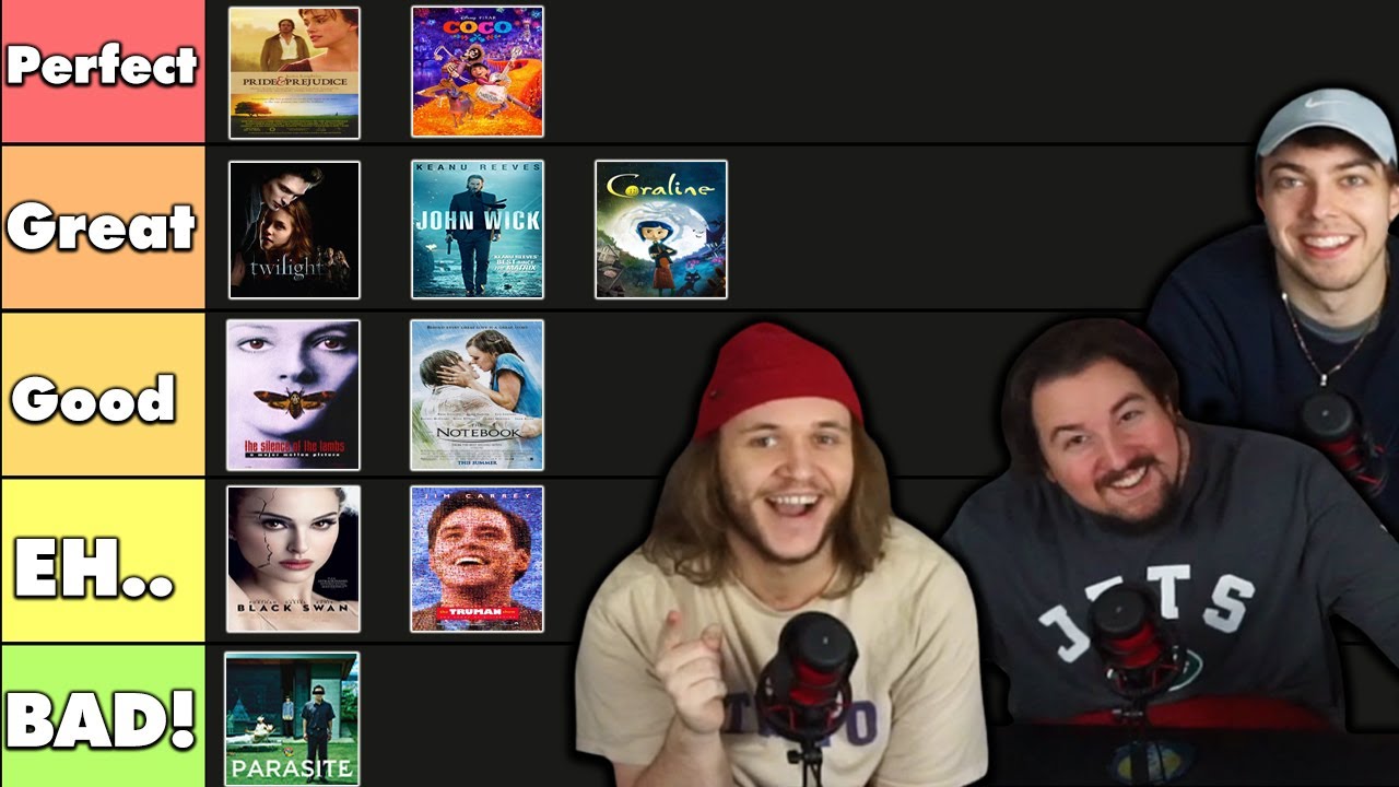 we rated EVERY MOVIE we've watched so far.... (Tier-List)