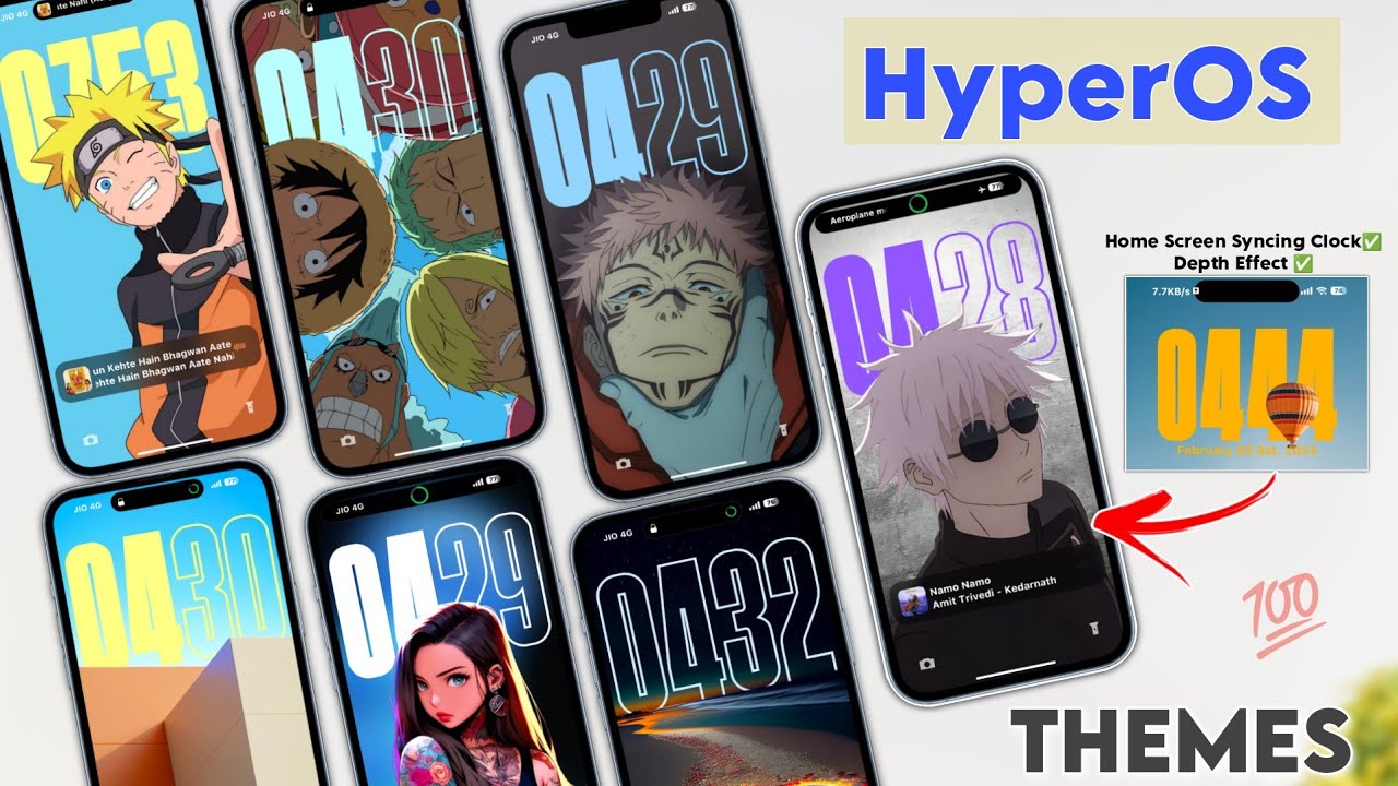 Xiaomi HyperOS New Theme | Depth Wallpaper & AOD & Dynamic Island Apply Now ✅ Miui 14 New Themes ✨