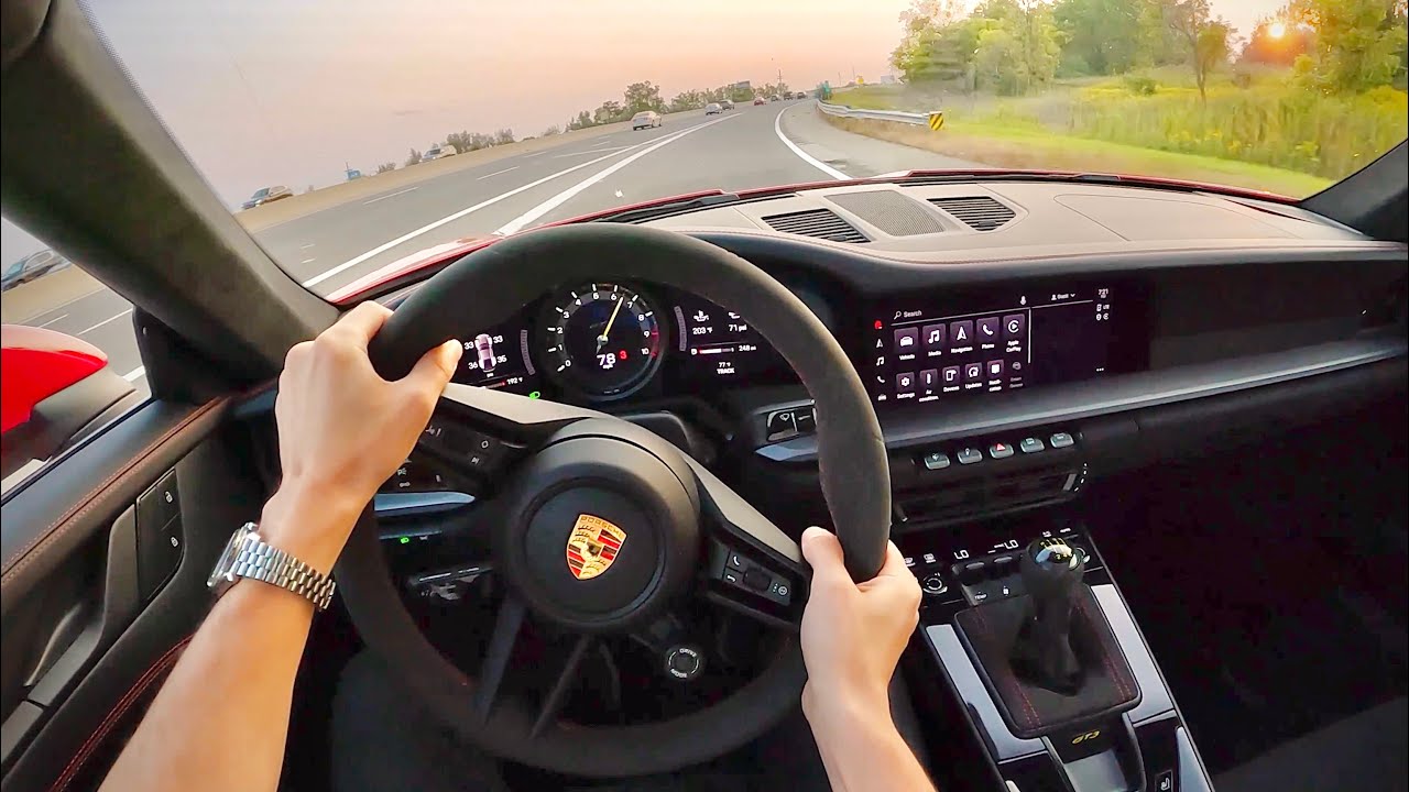 Porsche 911 GT3 2022 года (механика) — впечатления от вождения от первого лица