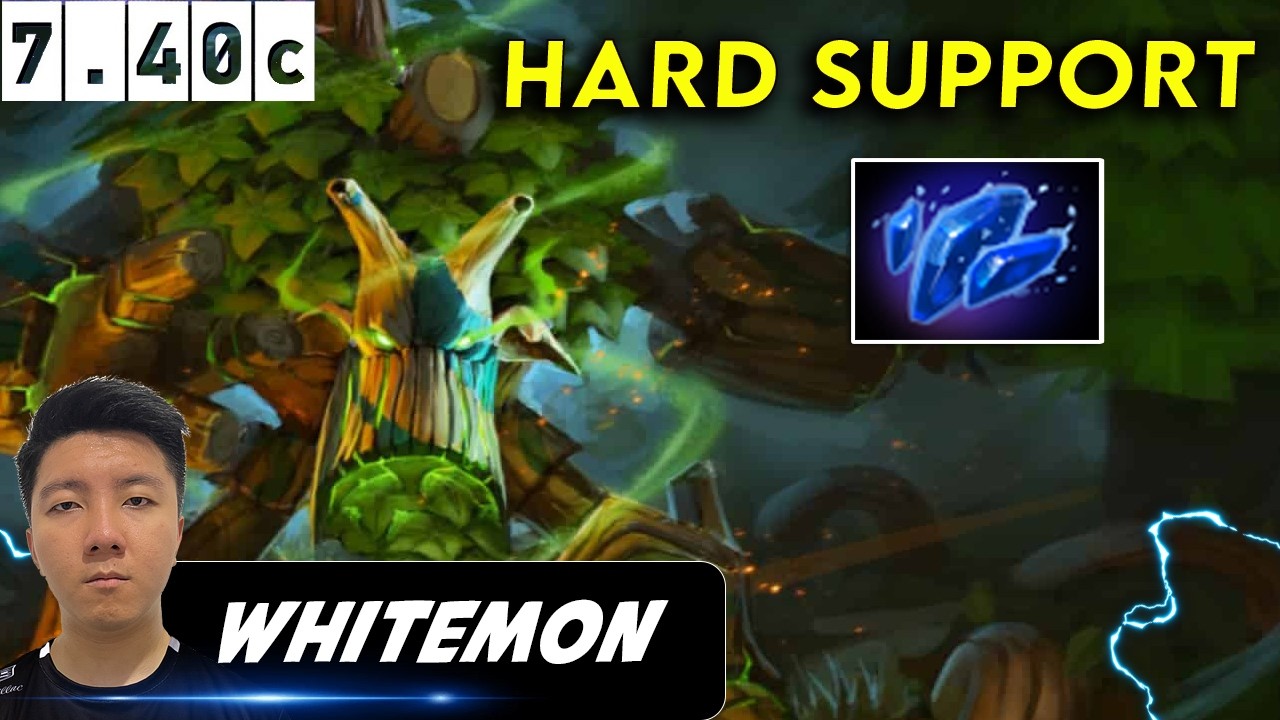 Whitemon Treant Protector Hard Support - Dota 2 Patch 7.40c Pro Player Full gameplay