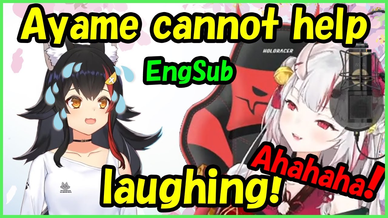 Nakiri Ayame cannot help laughing!