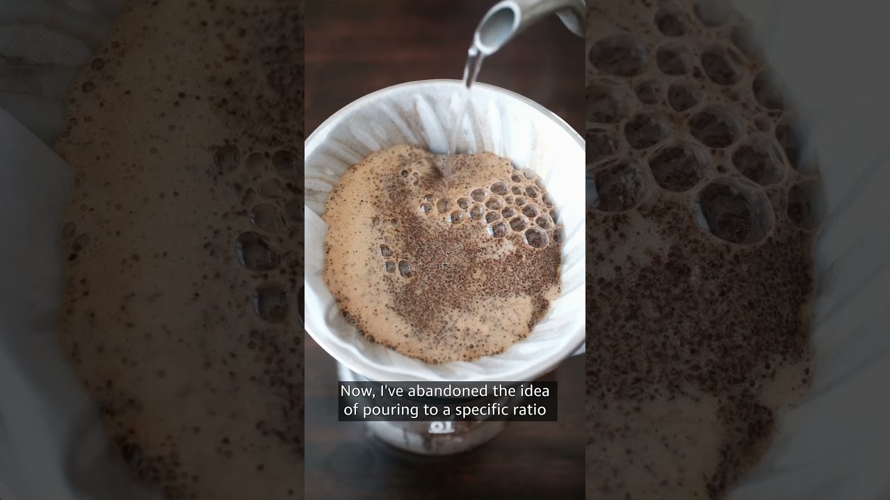 Swirling pour really targets and brings out the best flavours. #coffeebrew #pourover #singlepour