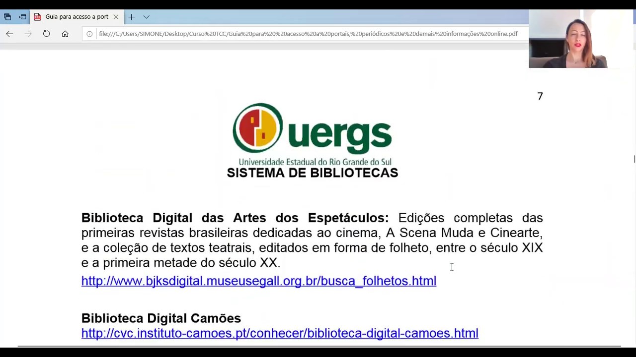 51) Fontes de informações online, bases de pesquisa e cursos online gratuitos
