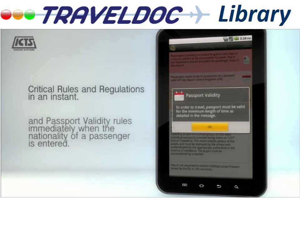 ICTS TravelDoc International Travel Document Verification System