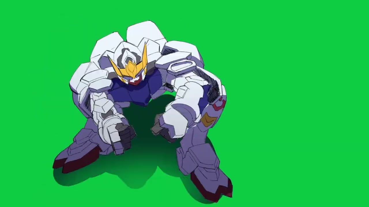 Gundam Barbatos Greenscreen