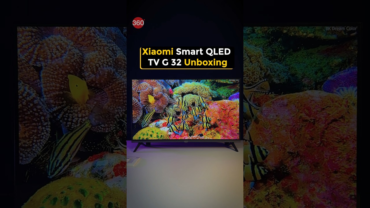 Xiaomi Smart QLED TV G 32 Unboxing & First Look! #gadgets360 #budgettv #besttv #xioami #redmi #tech