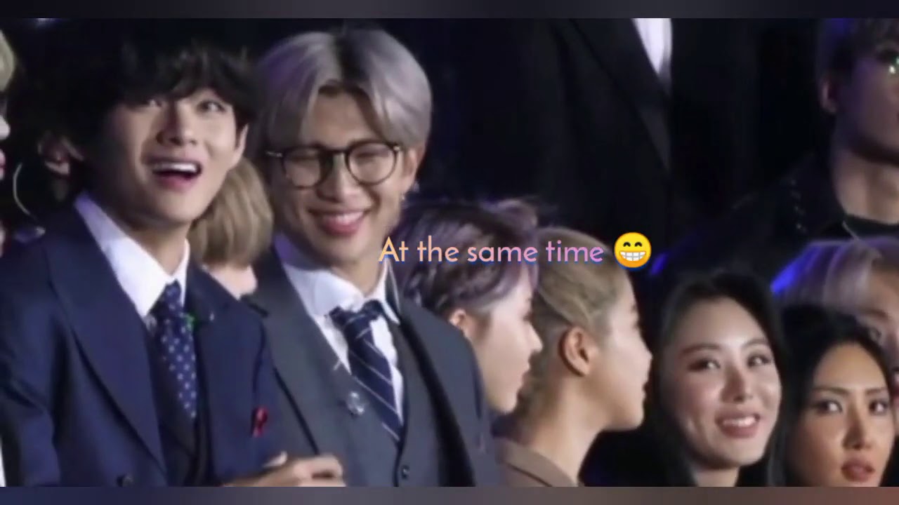 Wheein and V at KBS Song Festival 2019.12.27 Ending