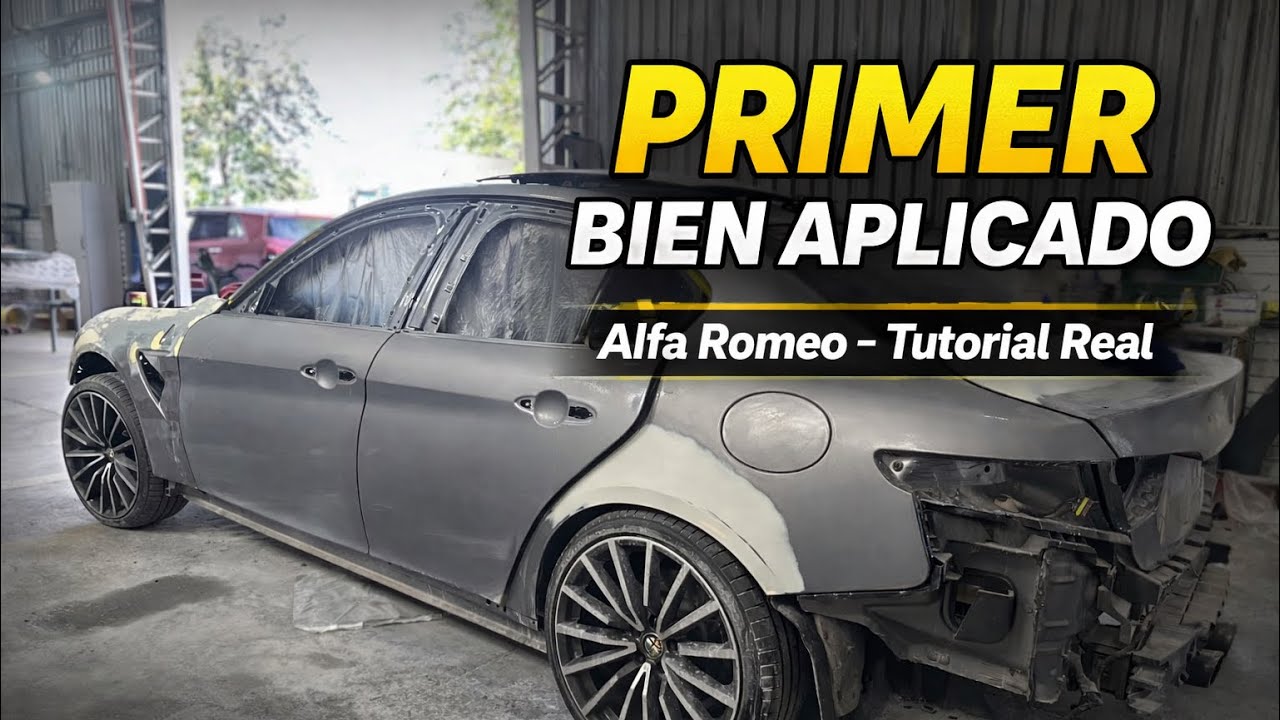 Errores comunes al aplicar primer y cómo hacerlo bien en un Alfa Romeo #alfaromeo #chamäleon 