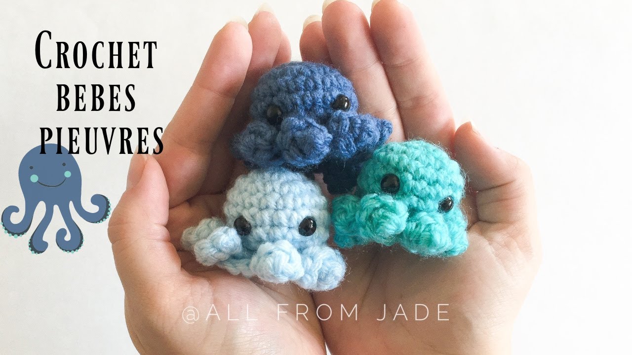RAPIDE & FACILE - tutoriel b&eacute;b&eacute; pieuvre au crochet sans couture (&eacute;tape par &eacute;tape) Droitiers