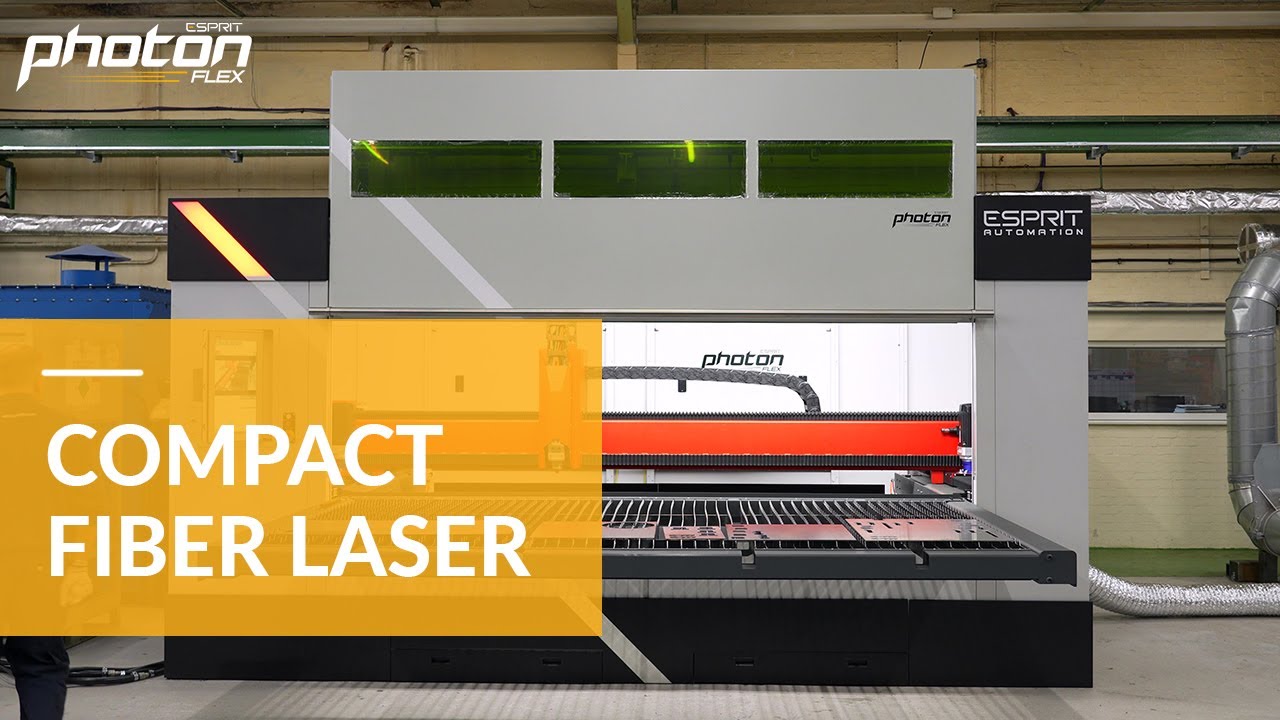Esprit Photon FLEX ǀ Compact, Precision CNC Fiber Laser Cutting Machine