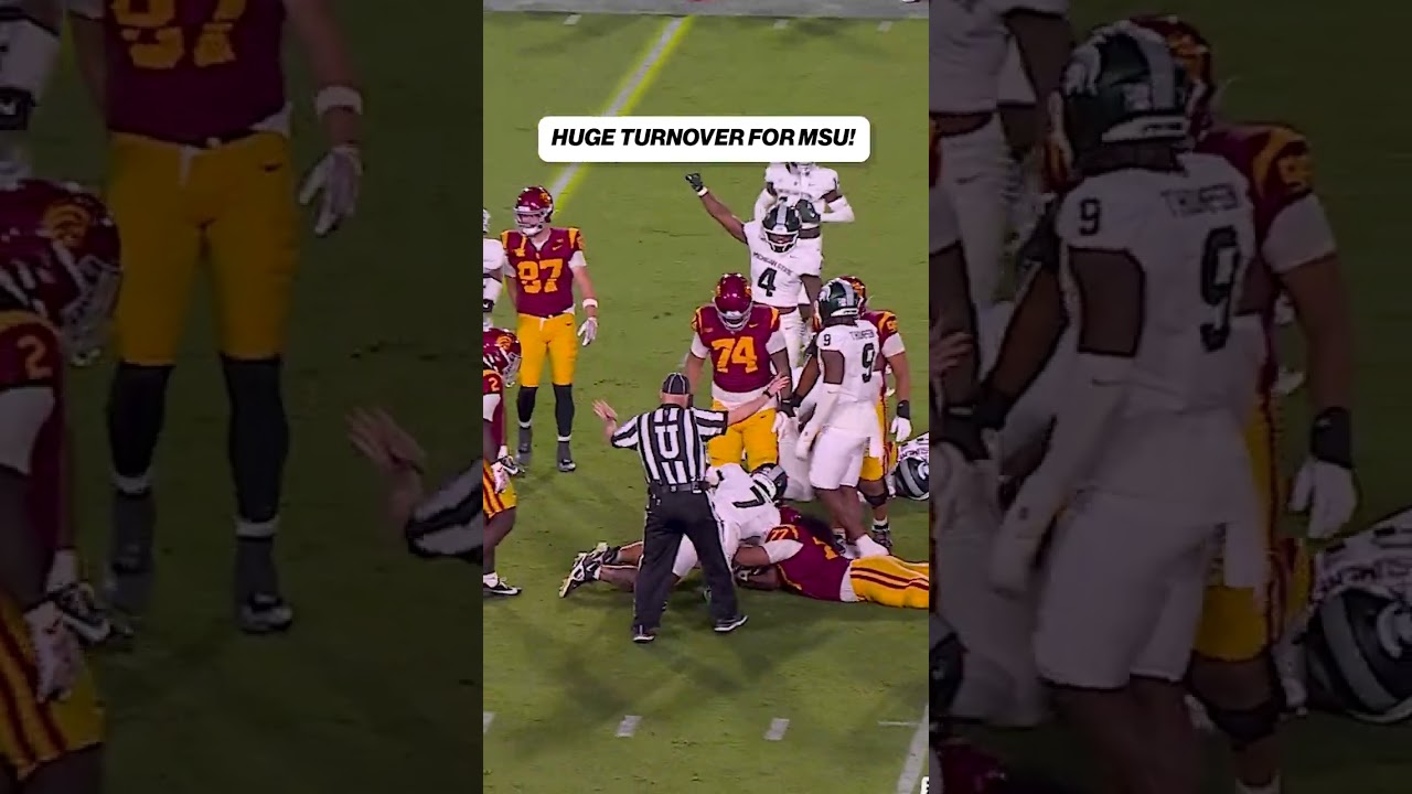 MSU FORCES FUMBLE 😱 