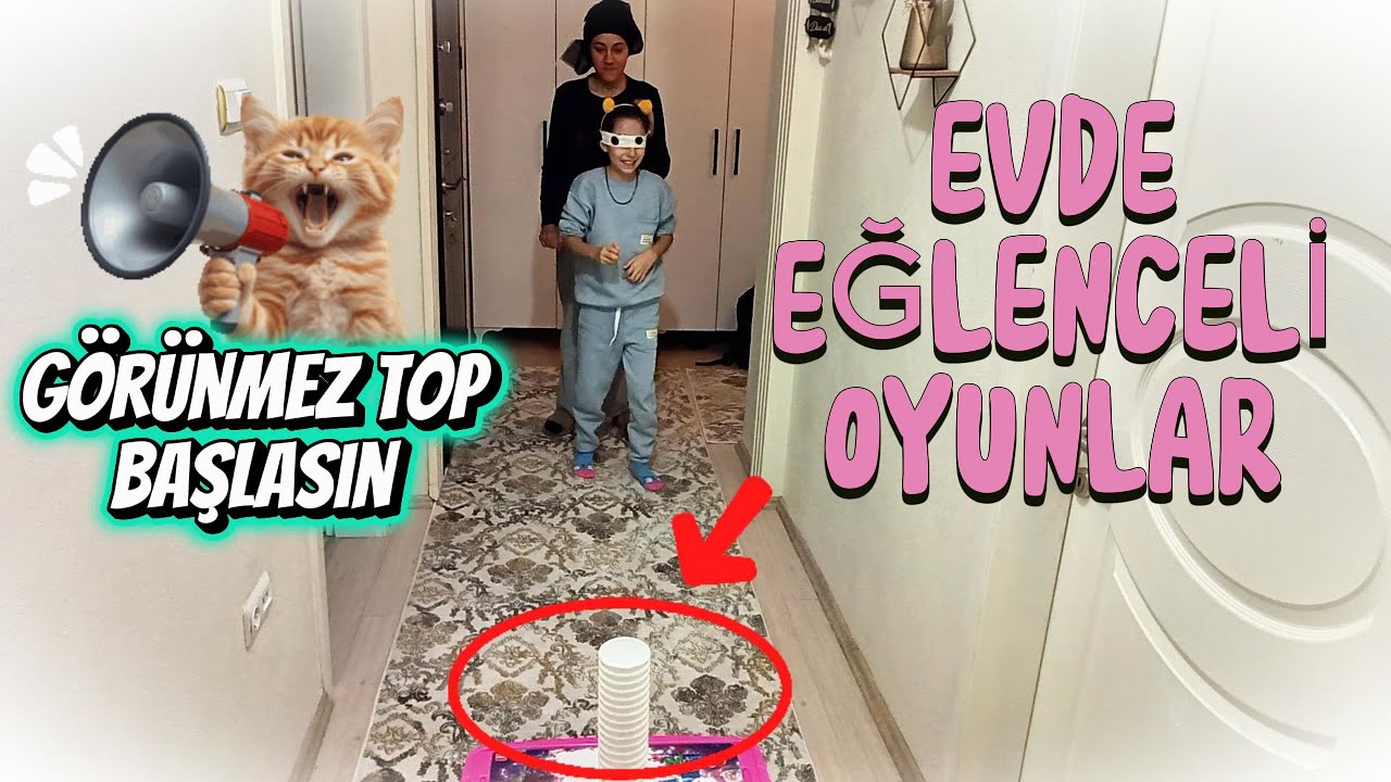 GÖRMEDEN BU NASIL BAŞARDI😲😲(EVDE ÇOCUKLAR İÇİN EĞLENCELİ OYUNLAR) #çocuklariçin #etkinlik