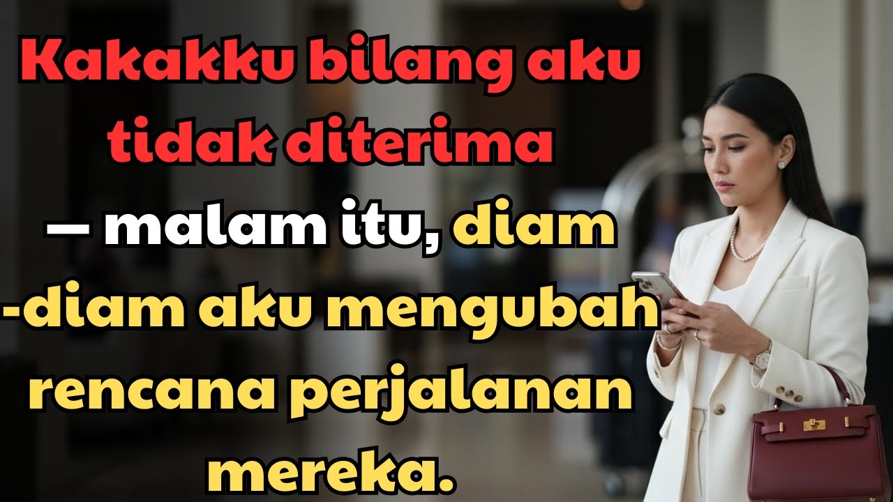 Kakakku bilang aku tidak diterima — malam itu, diam-diam aku mengubah rencana perjalanan mereka.