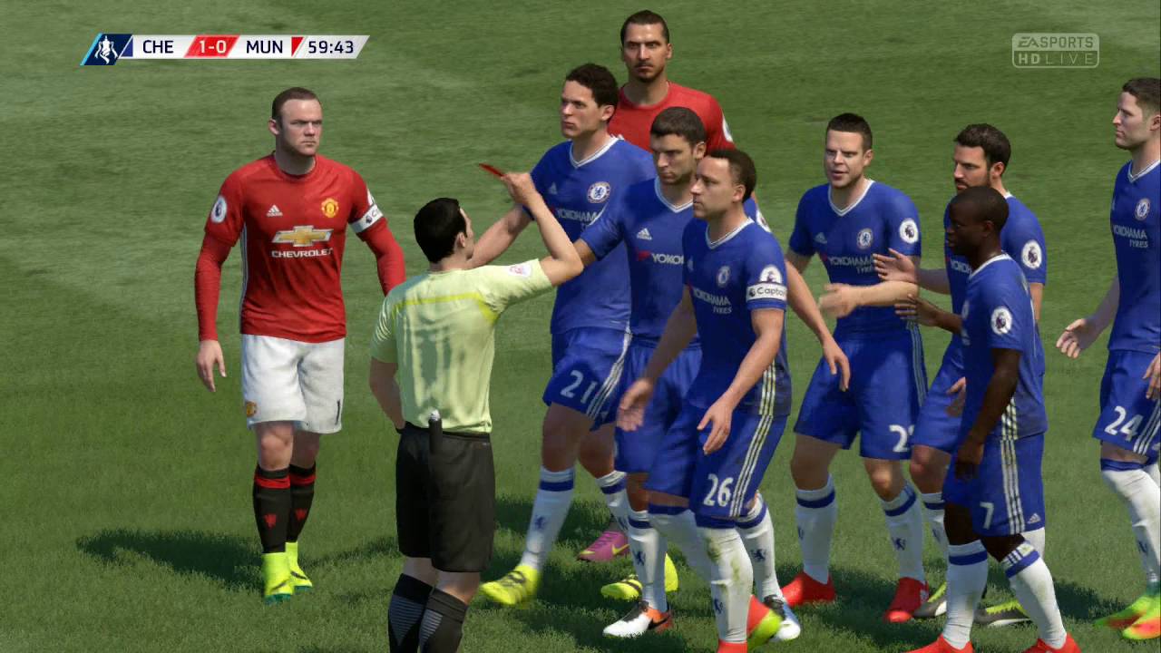 FIFA 17, Xbox One Gameplay, Chelsea vs Man United