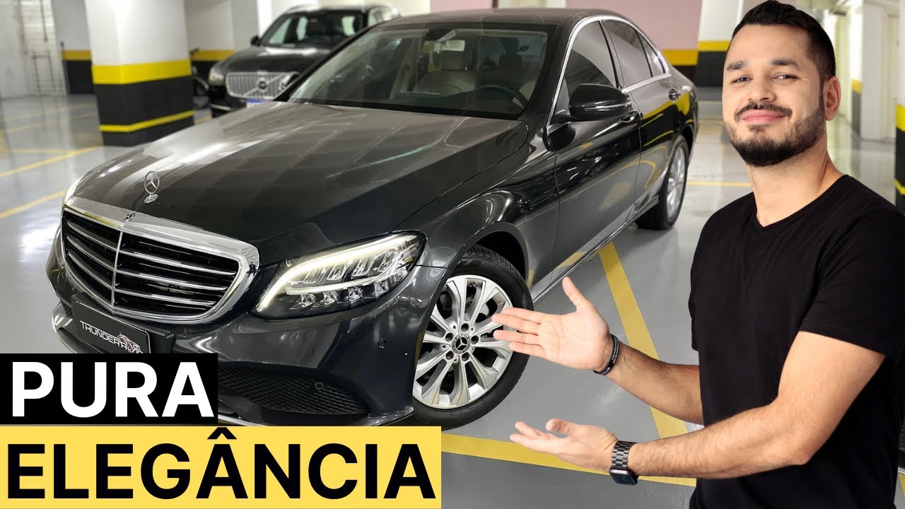 MERCEDES-BENZ C180 1.6 TURBO FLEX EXCLUSIVE 2020 - LUXUOSA, ELEGANTE E AINDA BEBE MENOS QUE GOL G5!!