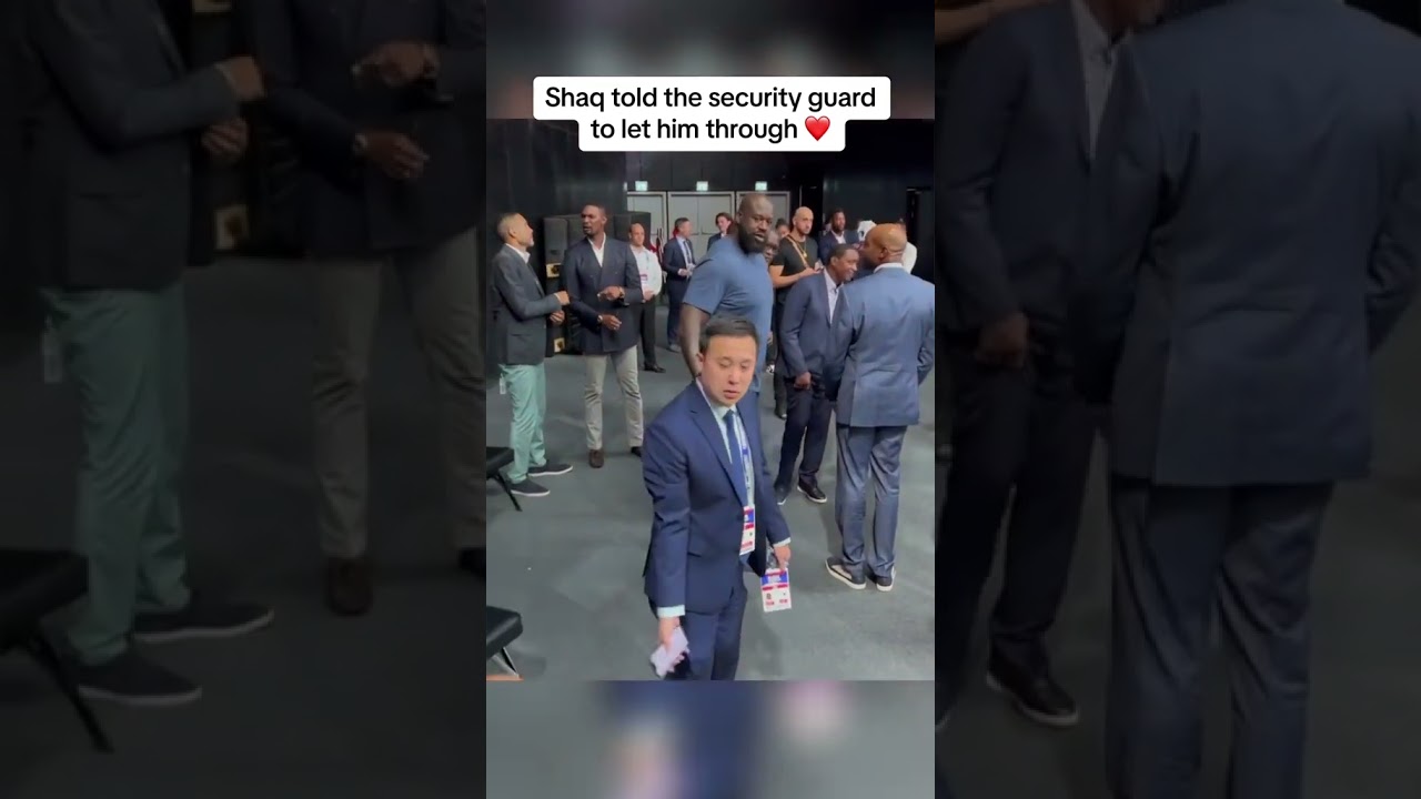 Respect to Shaq for this ❤️ (via yerkebulanamanzholov/IG) 
