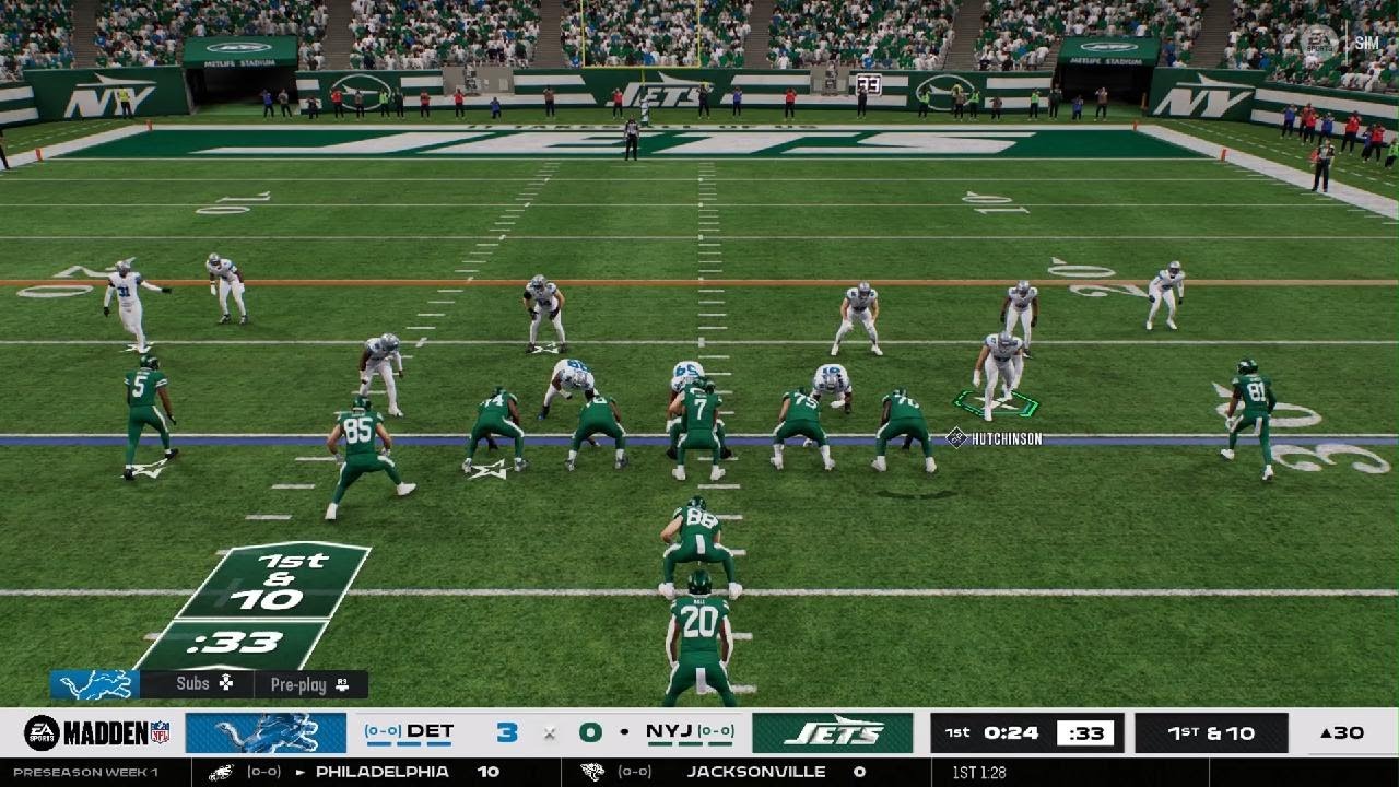 Preseason Lions vs Jets week 1