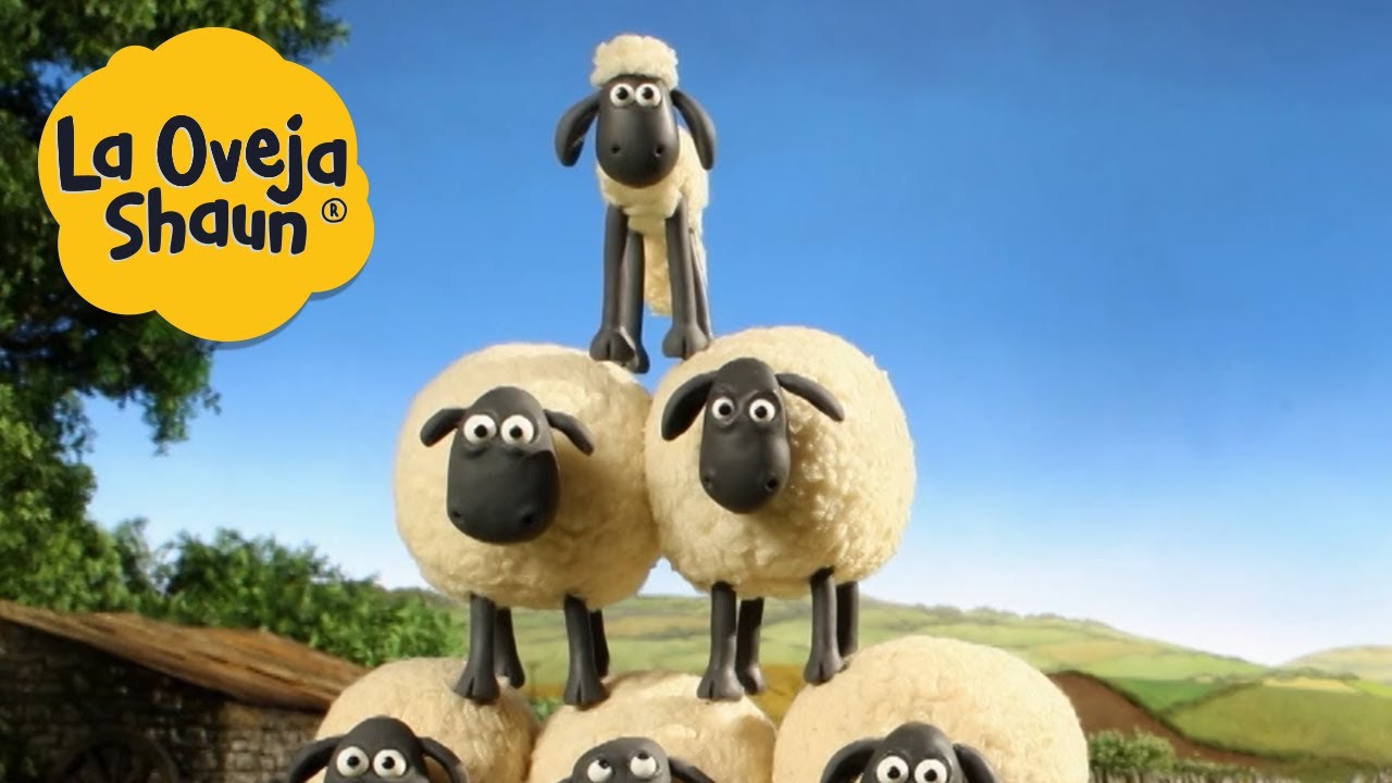 La Oveja Shaun 🐑 Pirámide de ovejas 🐑 Dibujos animados para niños
