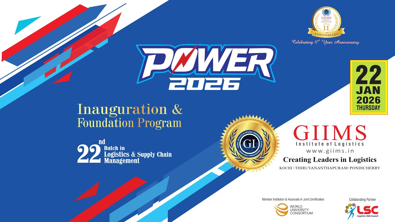 POWER 2026 | Inauguration & Foundation Program | GIIMS Institute of Logistics | LIVE