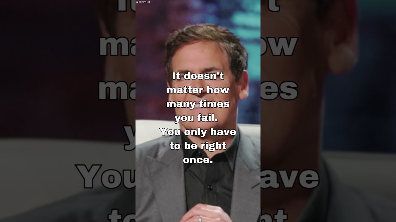 Mark Cuban's Five Famous Quotes 😎 #shorts #markcuban #motivation  #dallasmavericks #ceomindset
